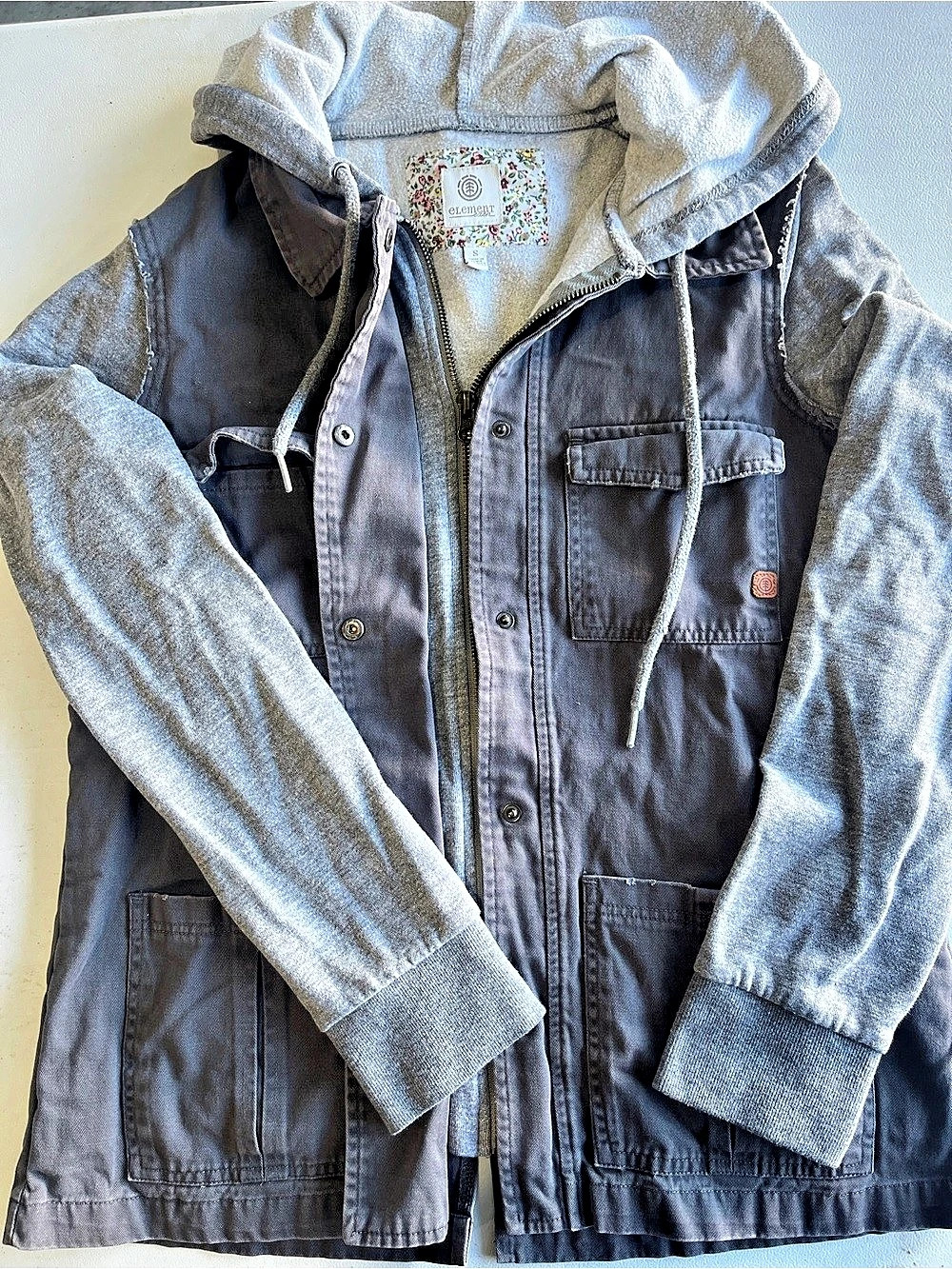 Element Gray Hooded Jacket